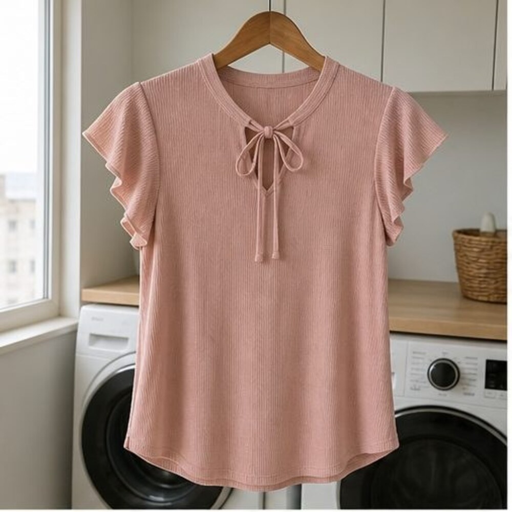 Blush Wrap Blouse
